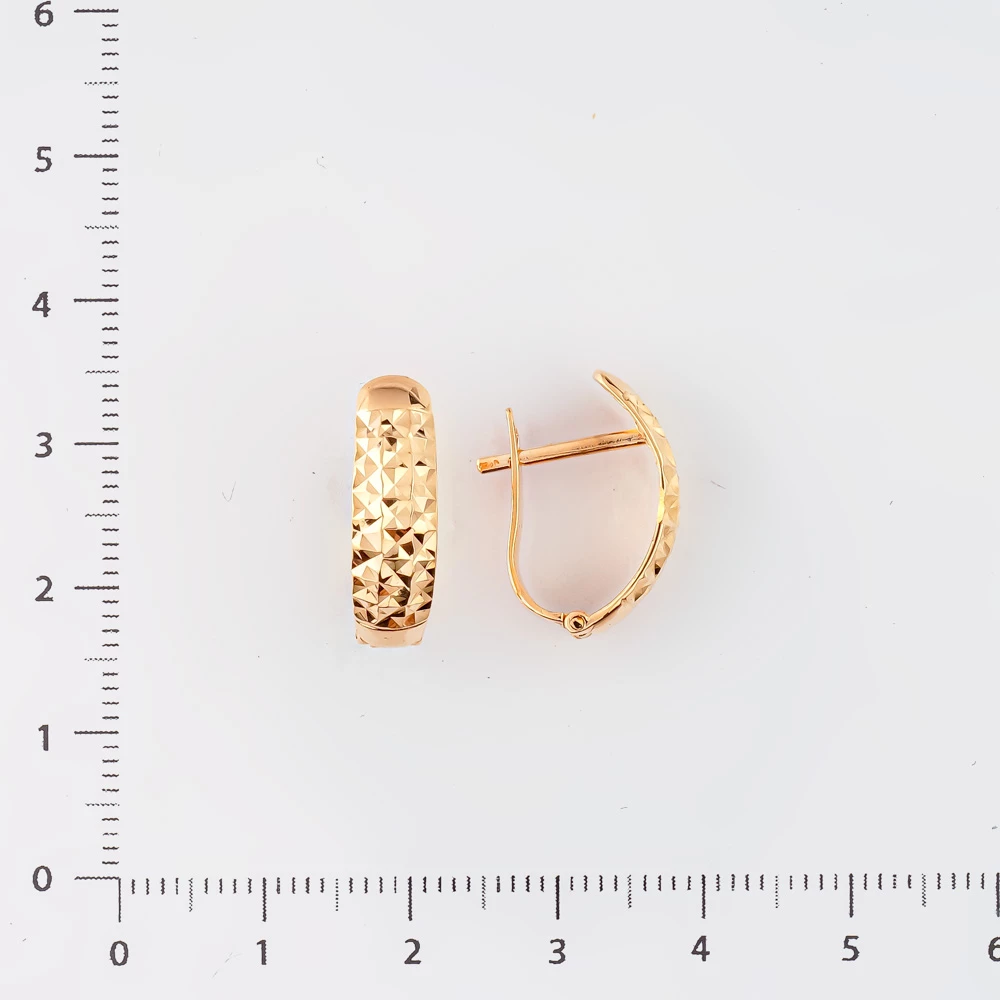 Серьги из красного золота 585 пробы