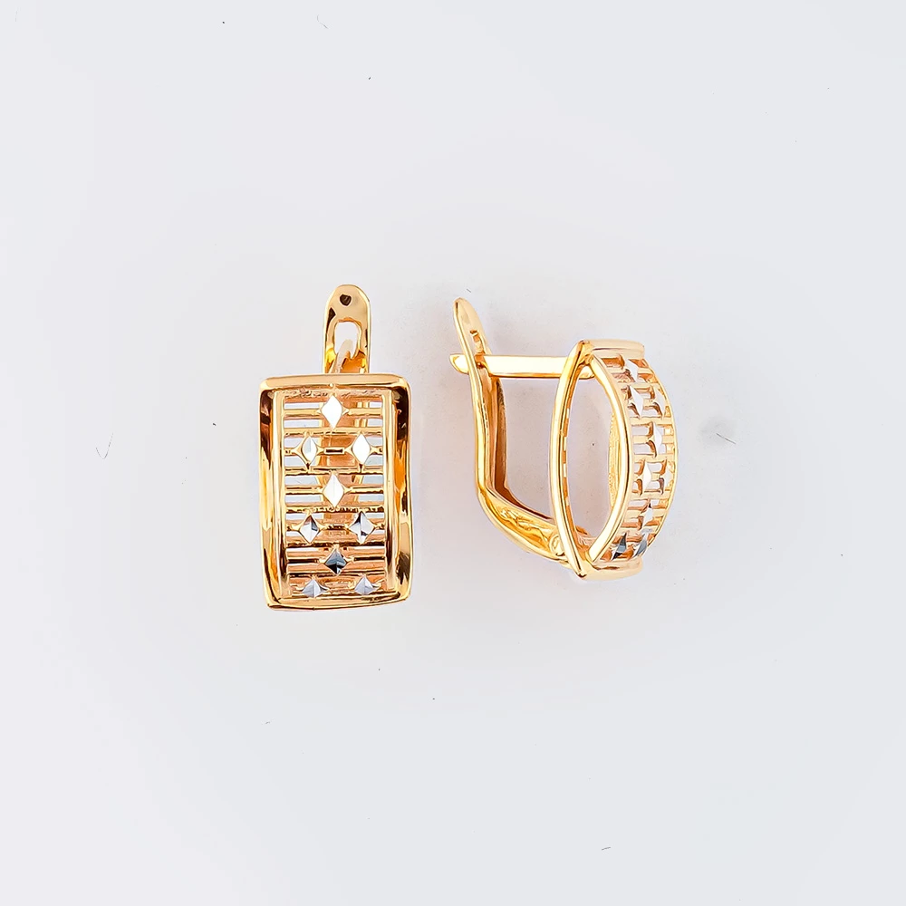 Серьги из красного золота 585 пробы