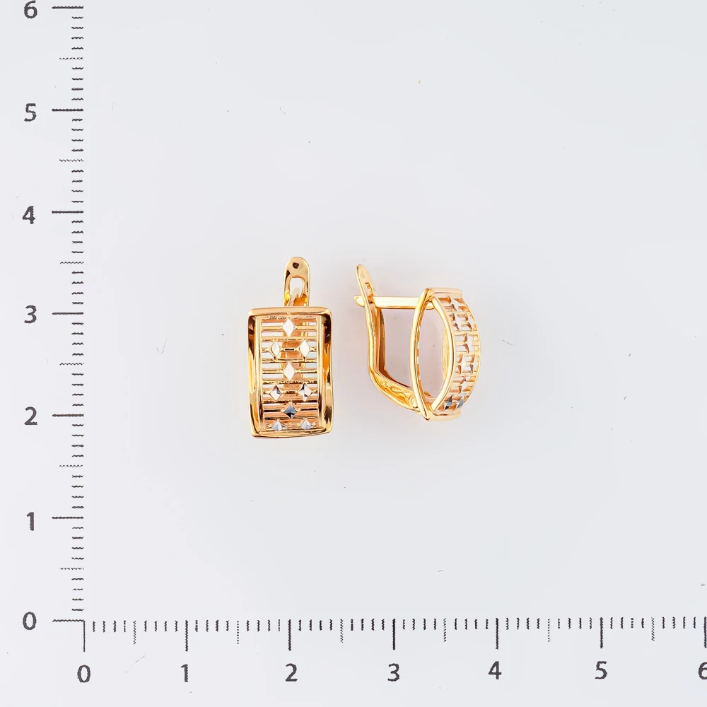 Серьги из красного золота 585 пробы