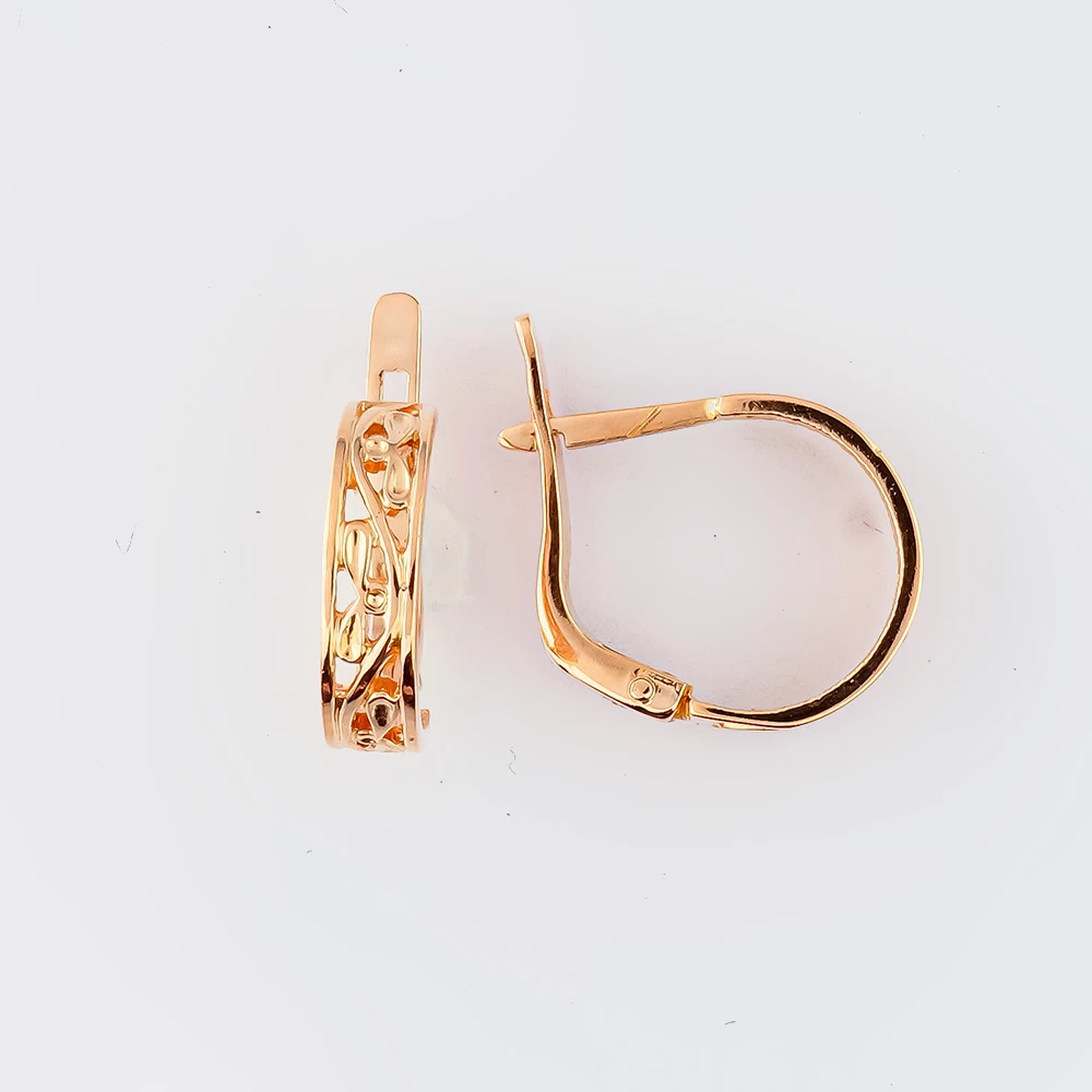 Серьги из красного золота 583 пробы