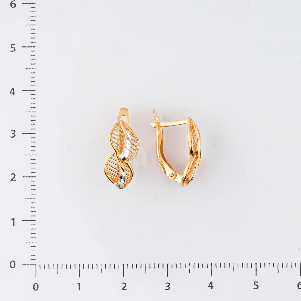 Серьги из красного золота 585 пробы