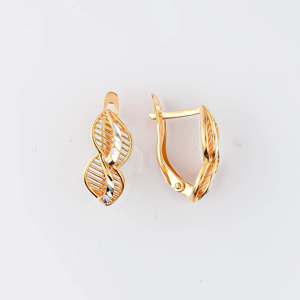 Серьги из красного золота 585 пробы