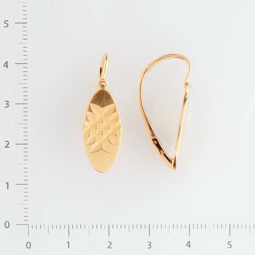 Серьги из красного золота 583 пробы
