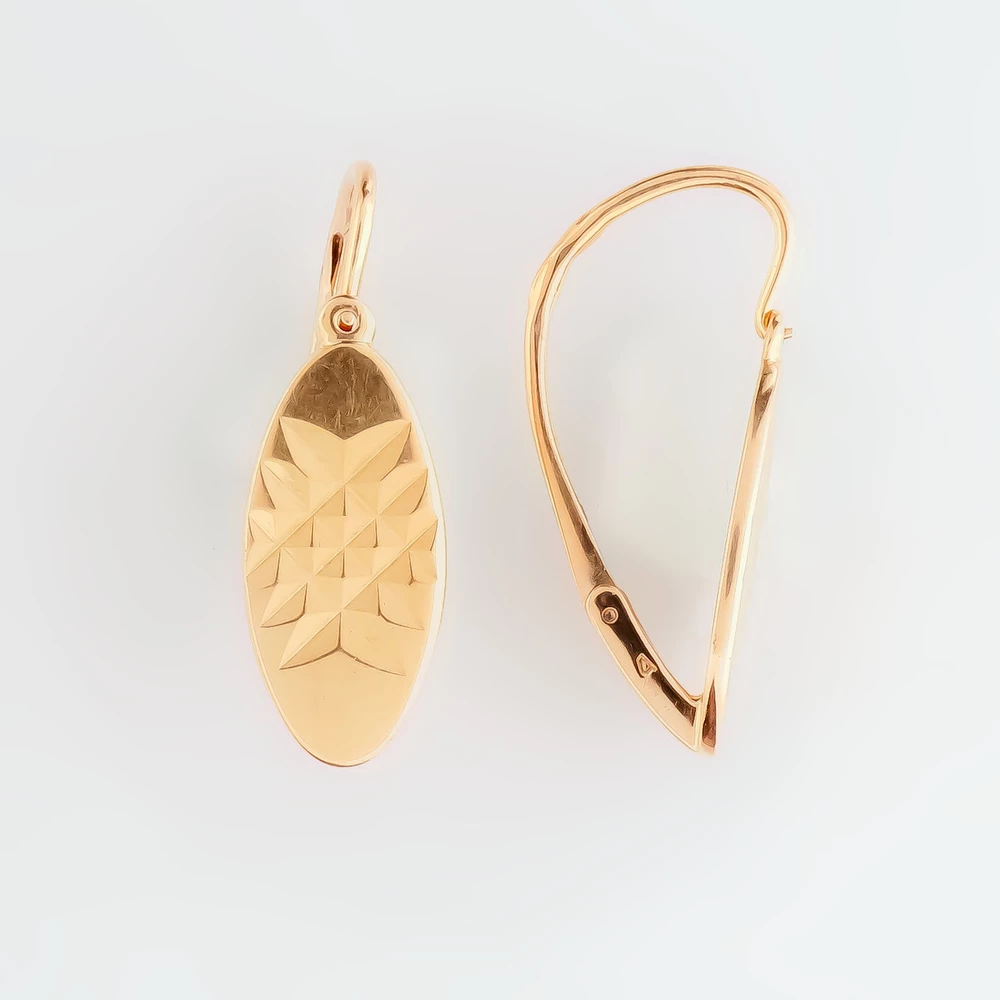 Серьги из красного золота 583 пробы