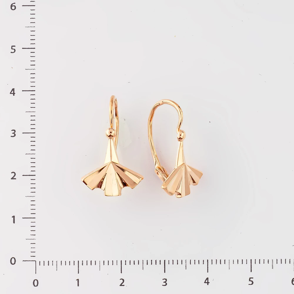 Серьги из красного золота 583 пробы