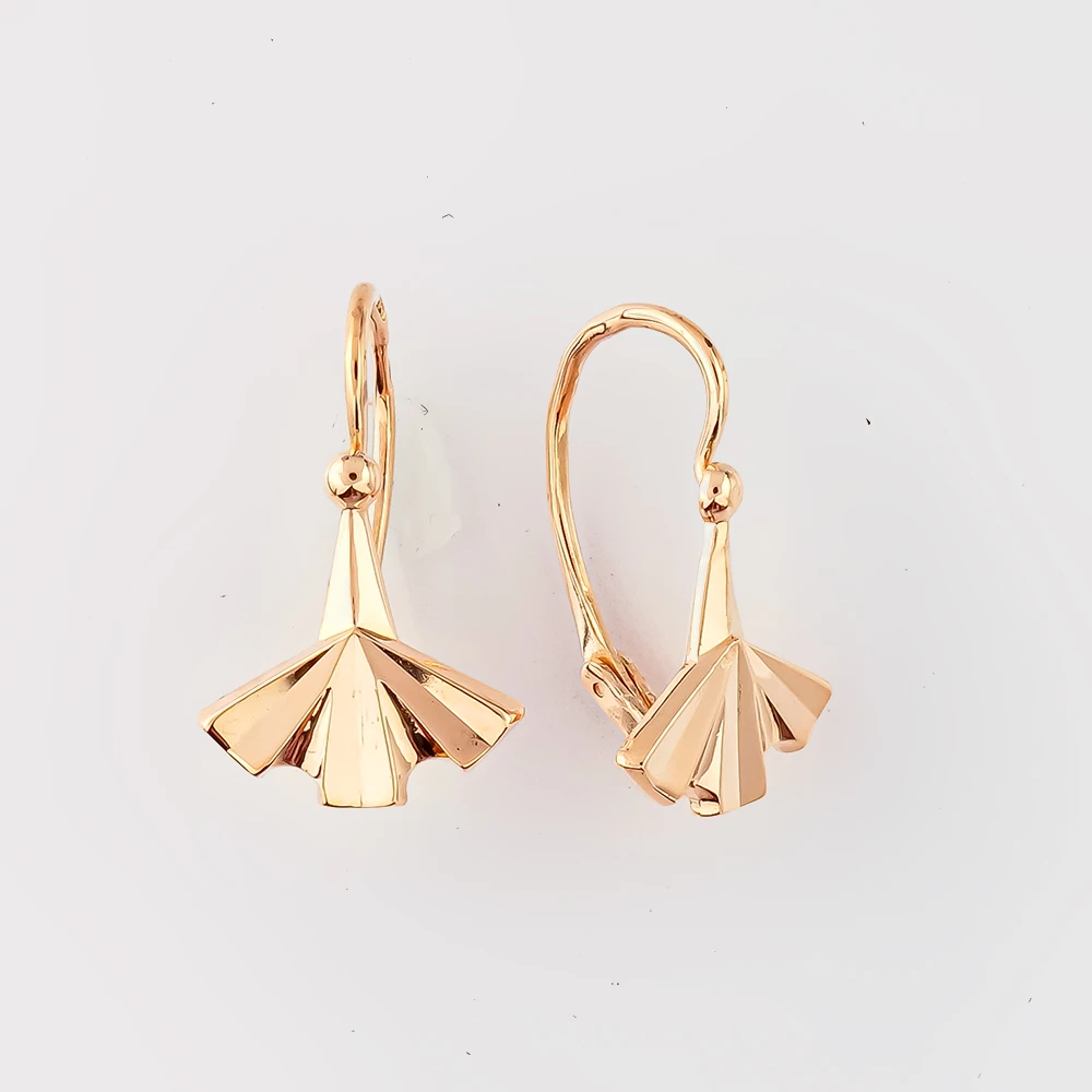 Серьги из красного золота 583 пробы