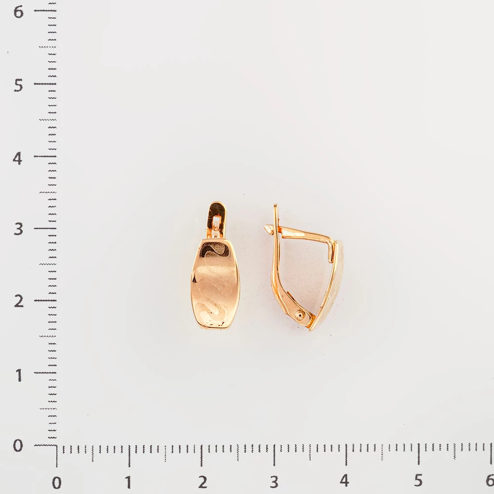 Серьги из красного золота 585 пробы
