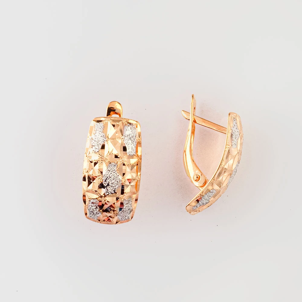 Серьги из красного золота 585 пробы