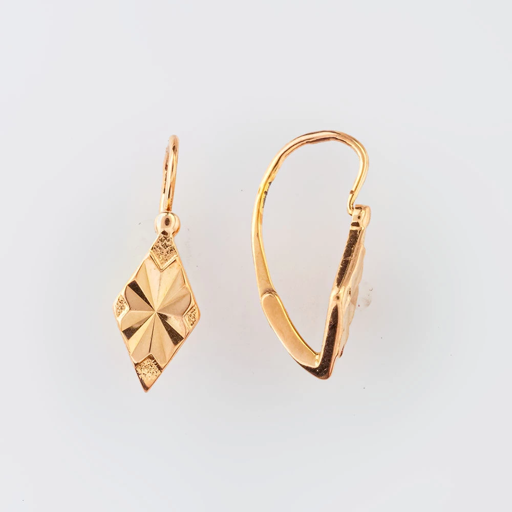 Серьги из красного золота 583 пробы