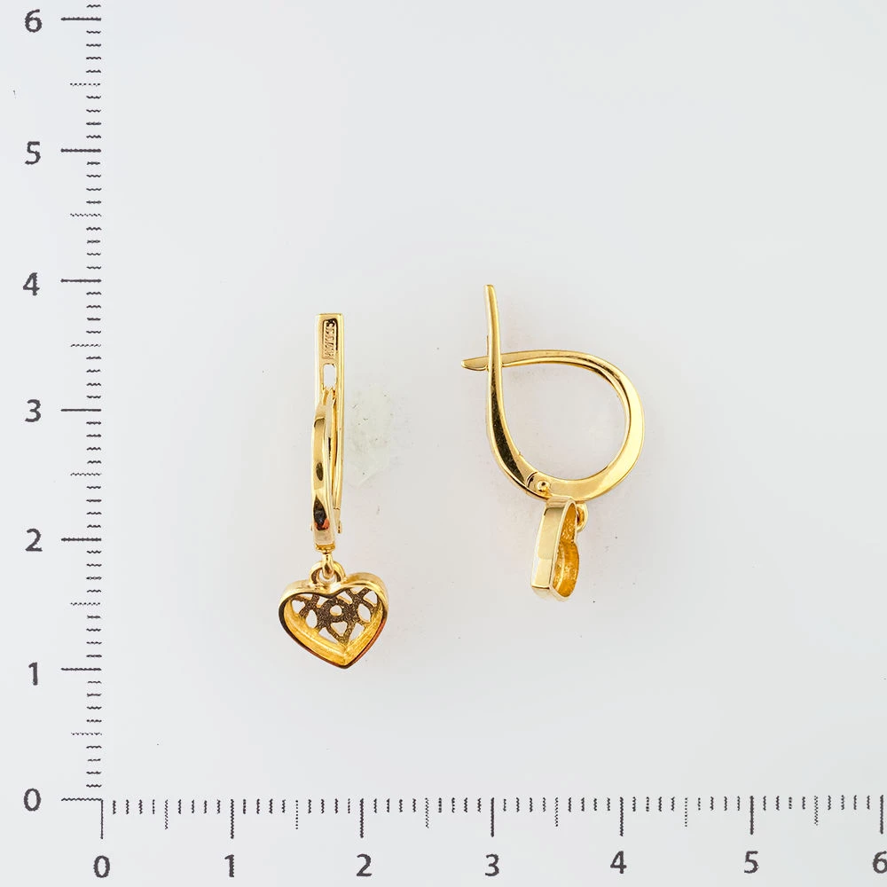Серьги из желтого золота 585 пробы