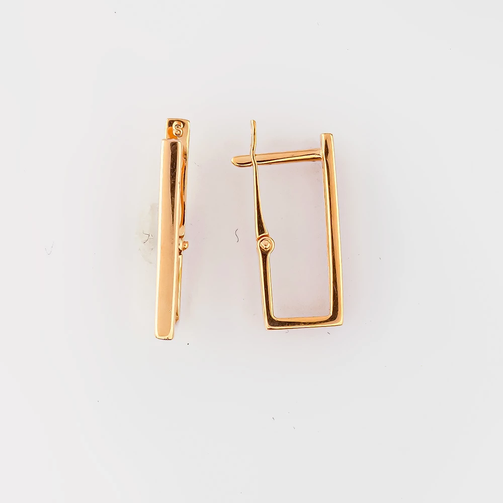 Серьги из красного золота 585 пробы