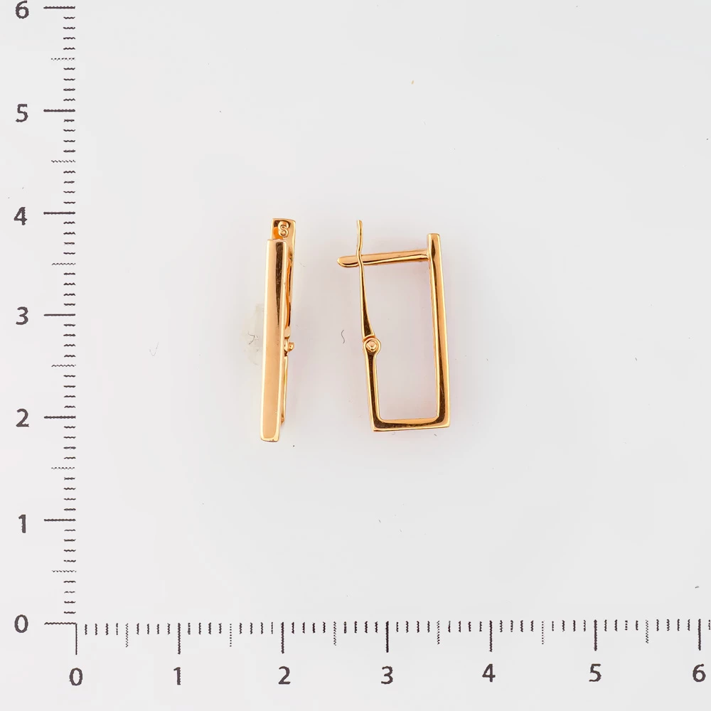 Серьги из красного золота 585 пробы