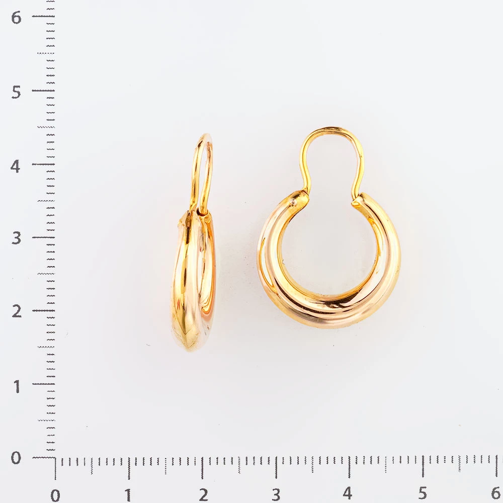 Серьги из красного золота 583 пробы