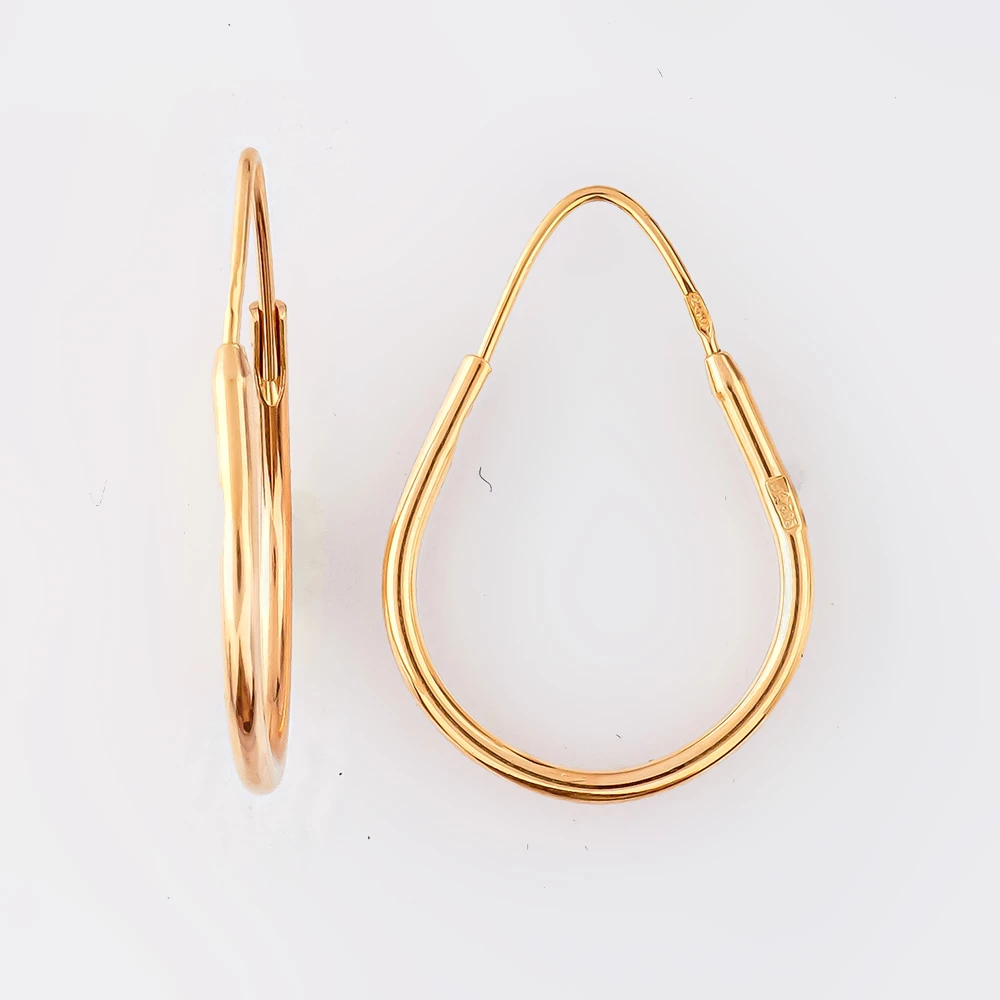 Серьги из красного золота 585 пробы