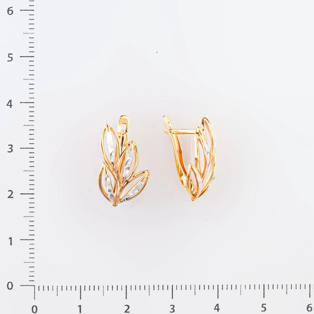 Серьги из красного золота 585 пробы