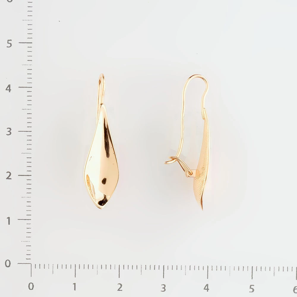 Серьги из красного золота 585 пробы