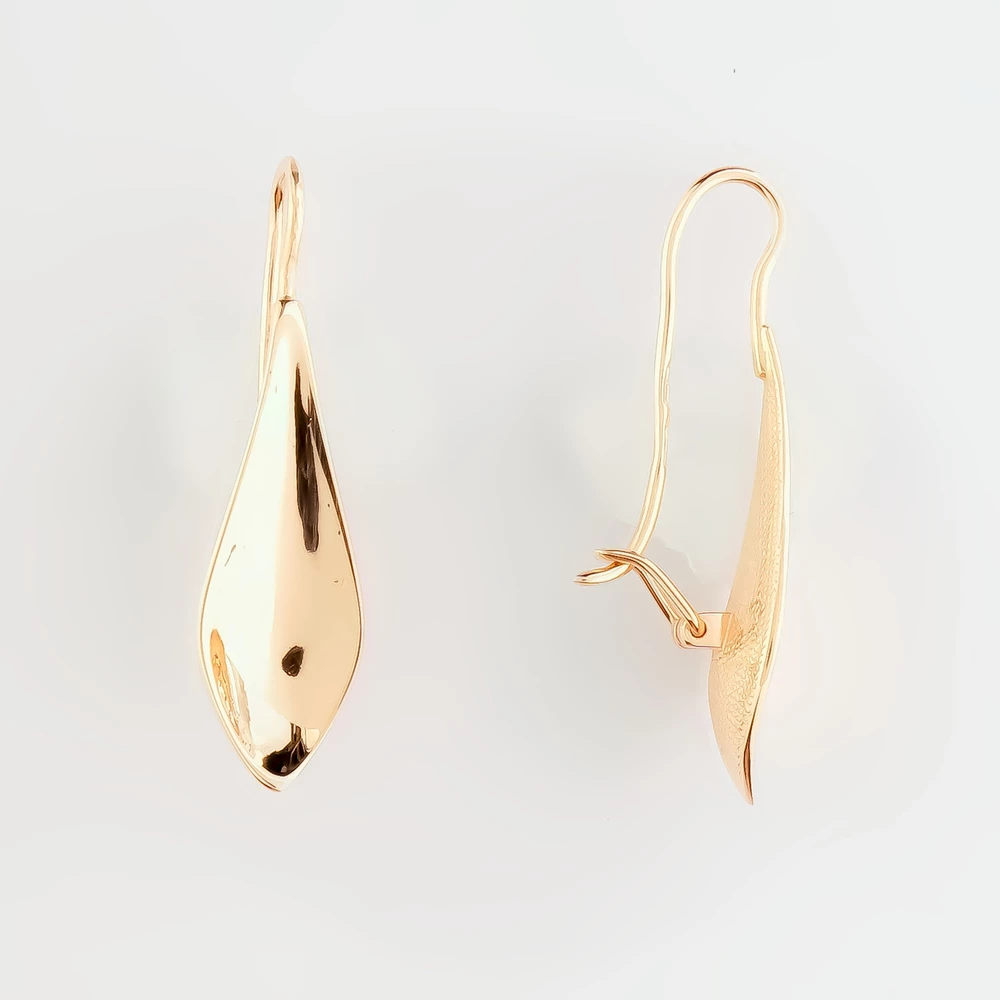 Серьги из красного золота 585 пробы