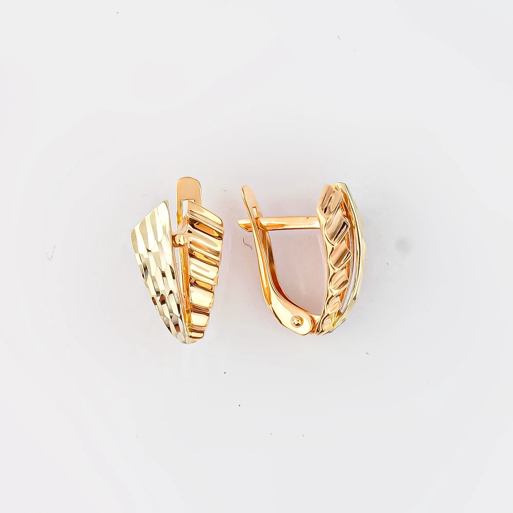 Серьги из красного золота 585 пробы