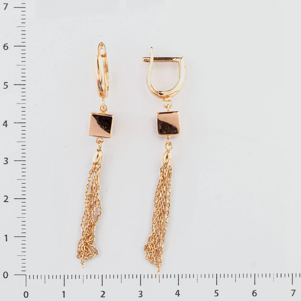 Серьги из красного золота 585 пробы