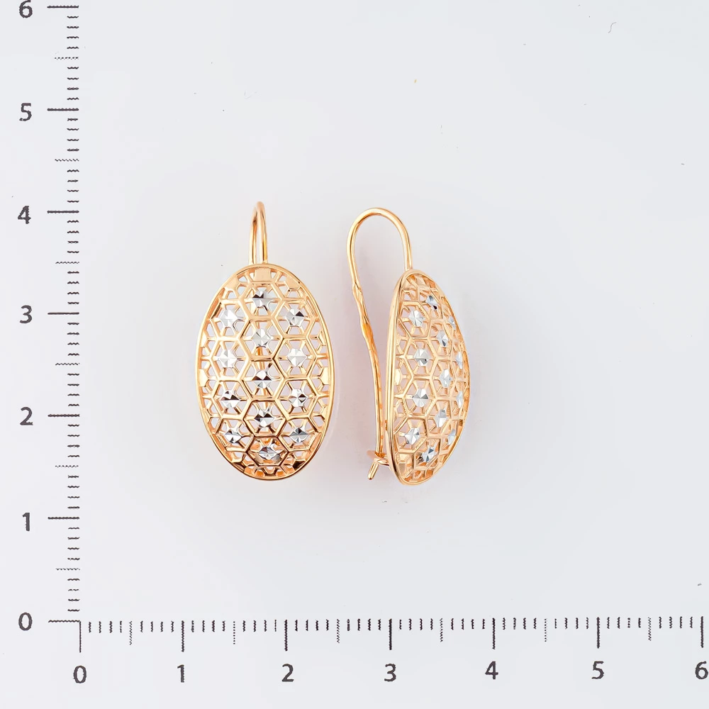Серьги из красного золота 585 пробы