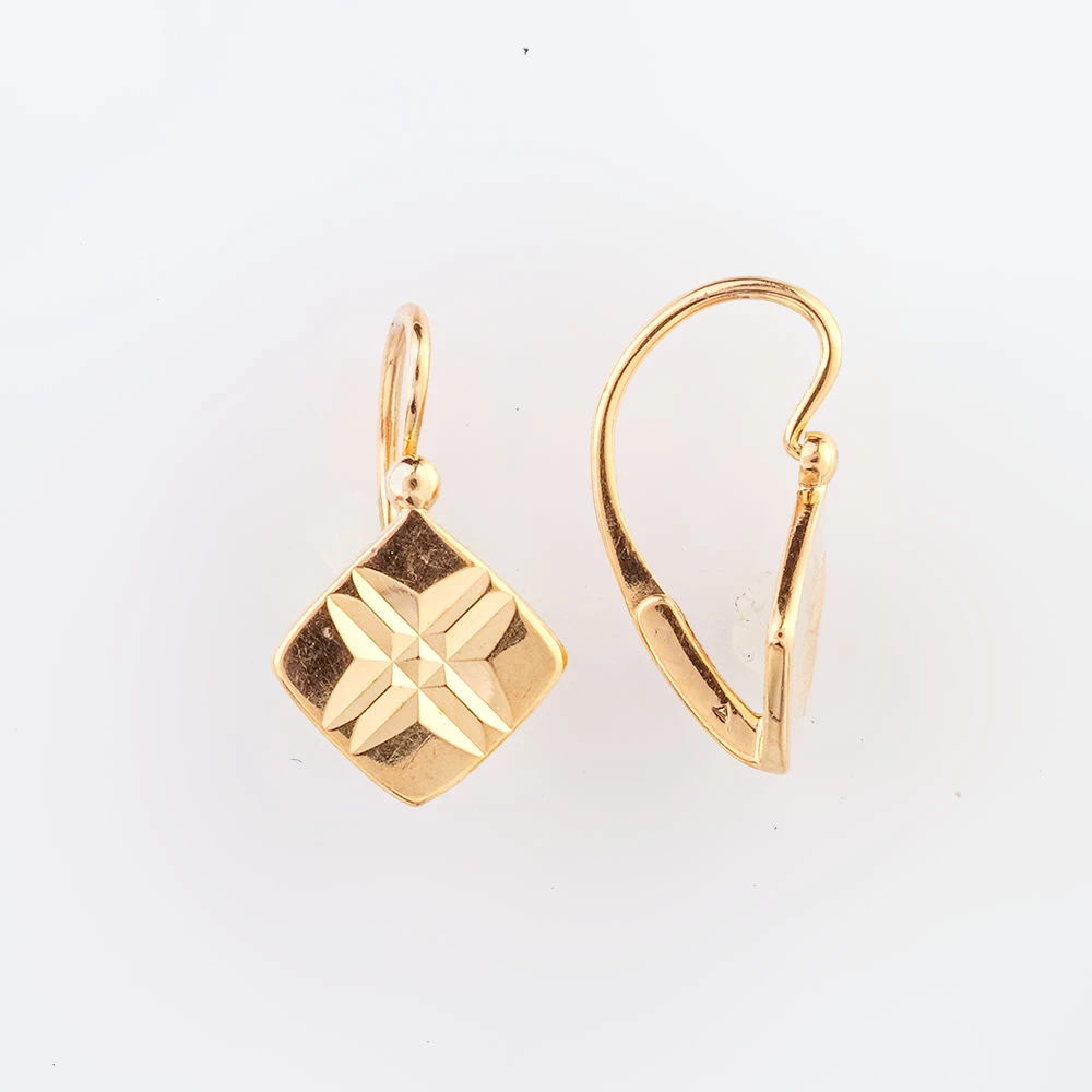 Серьги из красного золота 583 пробы