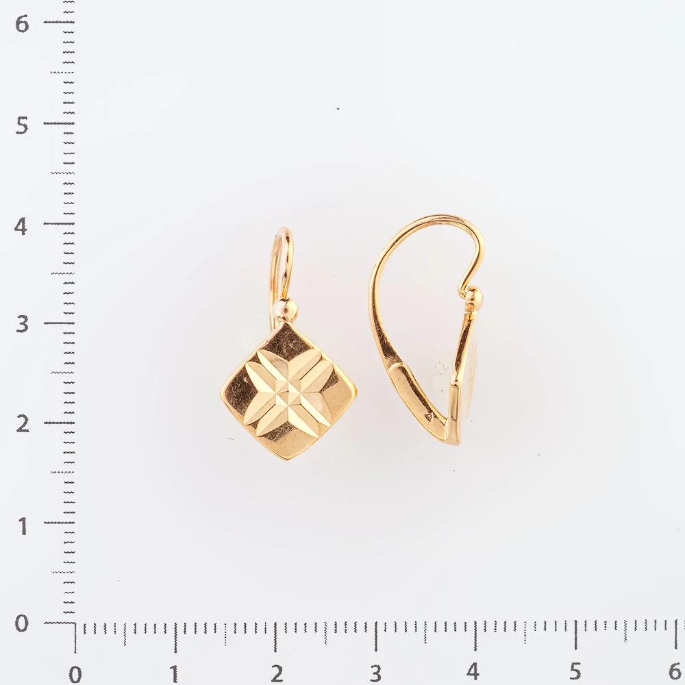 Серьги из красного золота 583 пробы