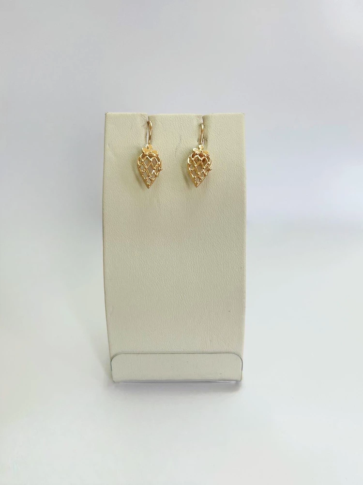 Серьги из красного золота 585 пробы