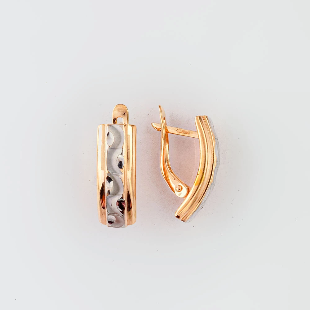 Серьги из красного золота 585 пробы