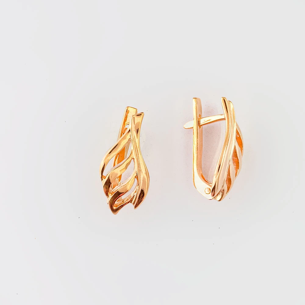 Серьги из красного золота 585 пробы