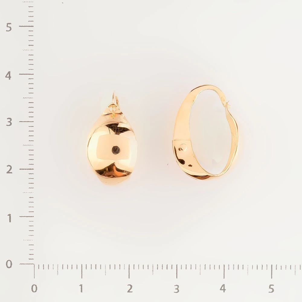 Серьги из красного золота 585 пробы