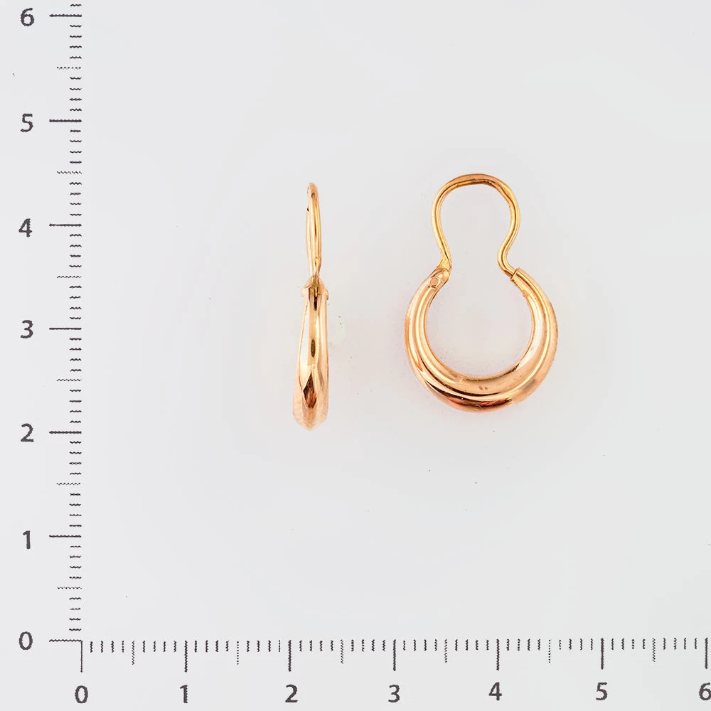 Серьги из красного золота 585 пробы