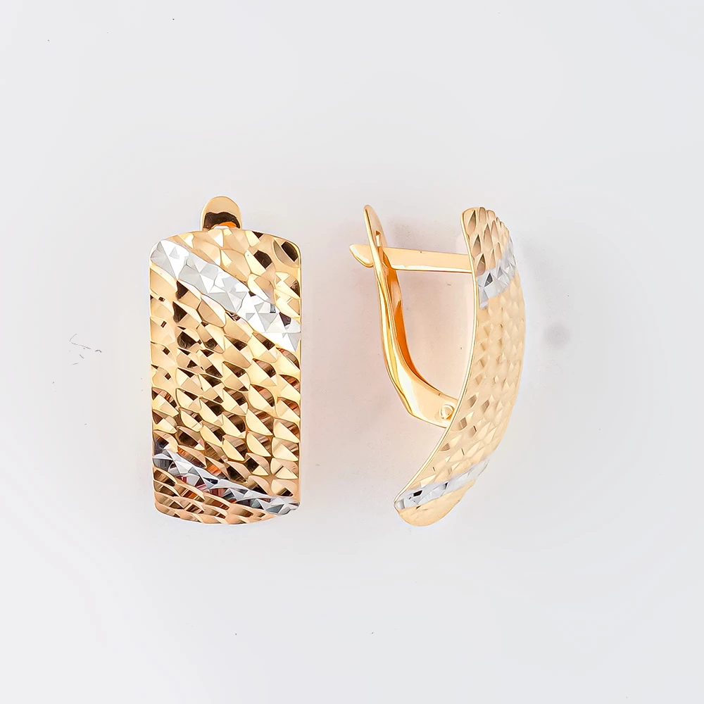 Серьги из красного золота 585 пробы