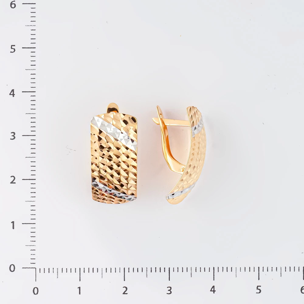 Серьги из красного золота 585 пробы