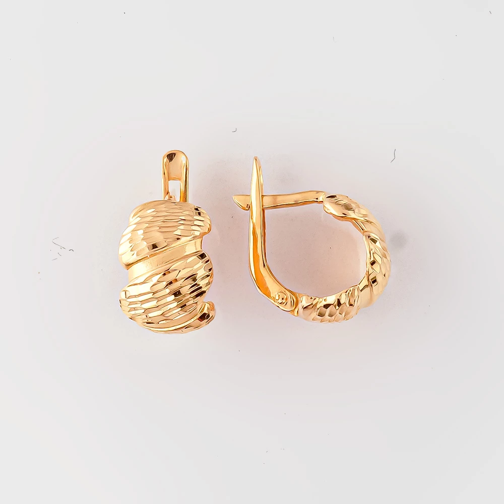 Серьги из красного золота 585 пробы