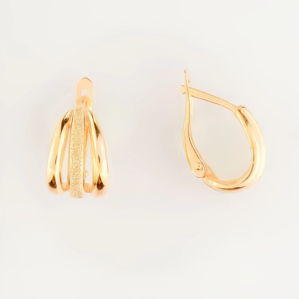 Серьги из красного золота 585 пробы