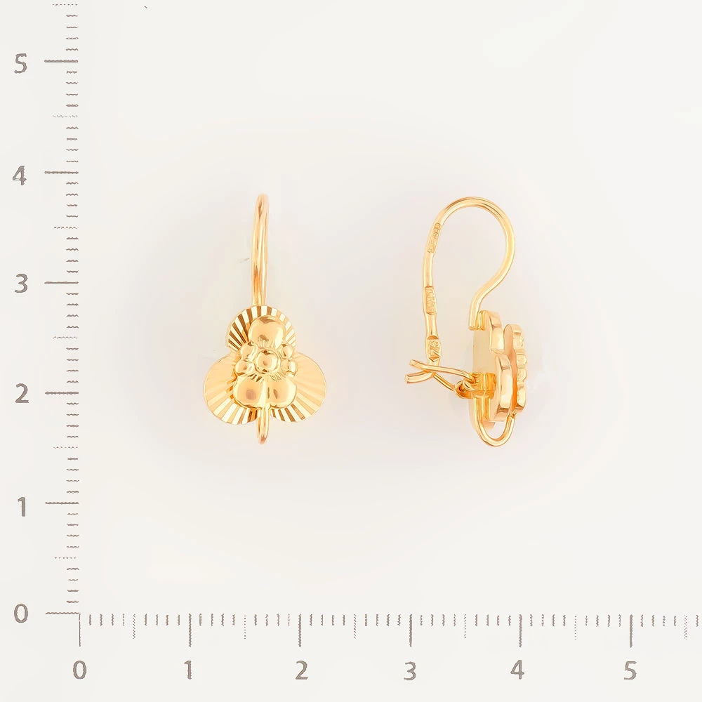 Серьги из красного золота 583 пробы