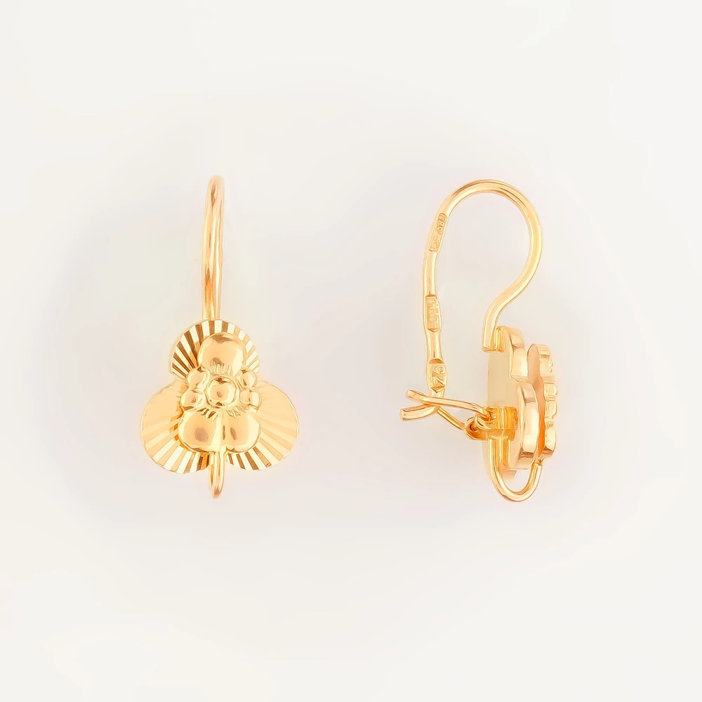 Серьги из красного золота 583 пробы