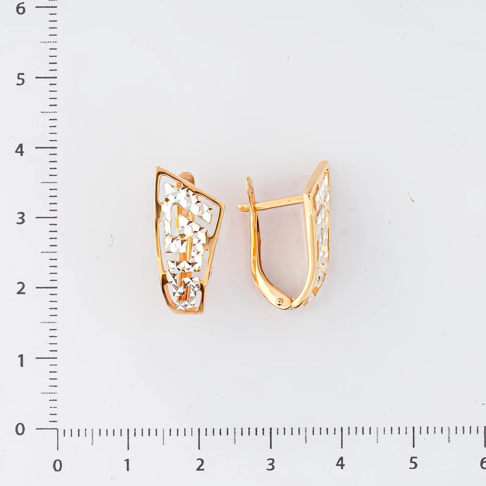 Серьги из красного золота 585 пробы