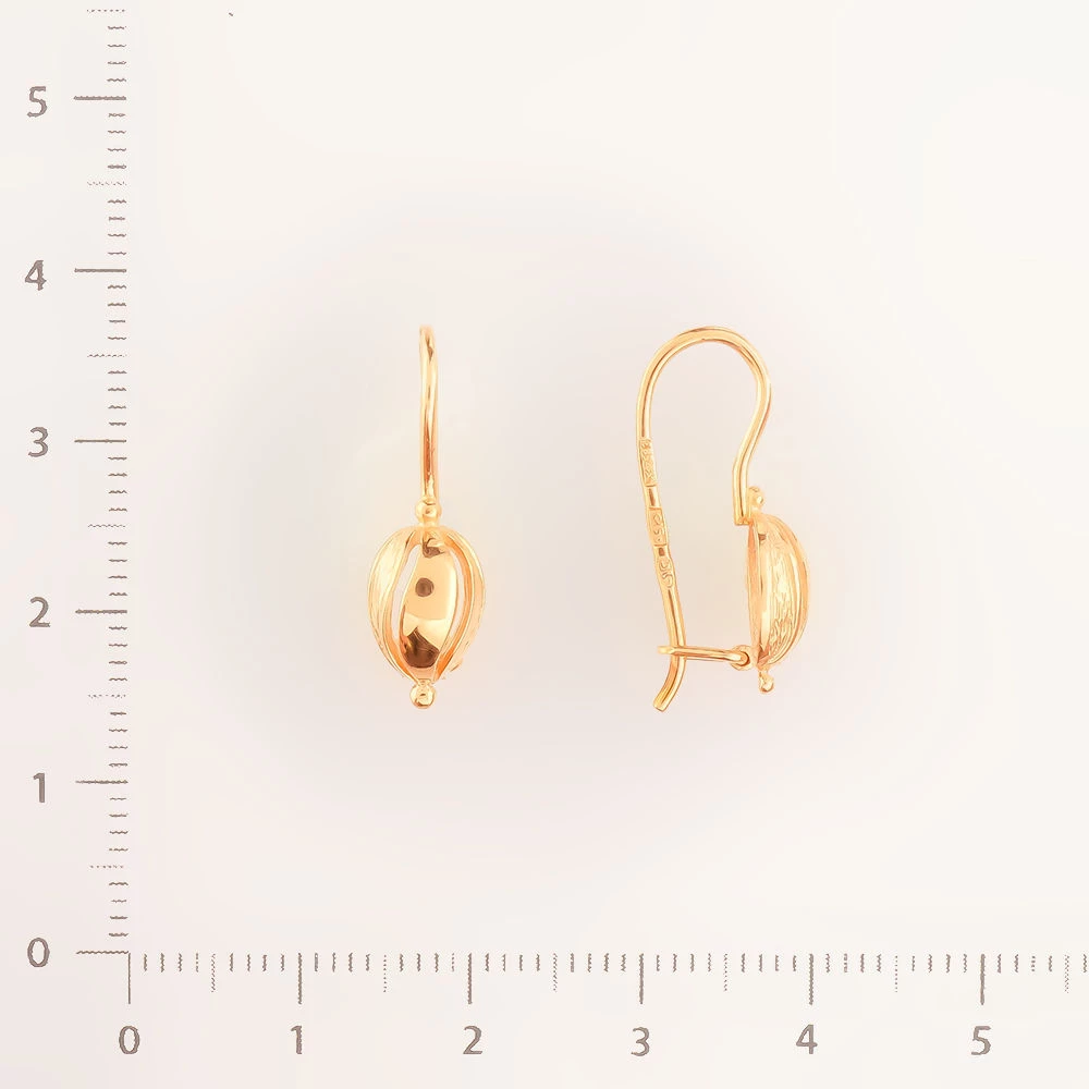 Серьги из красного золота 583 пробы