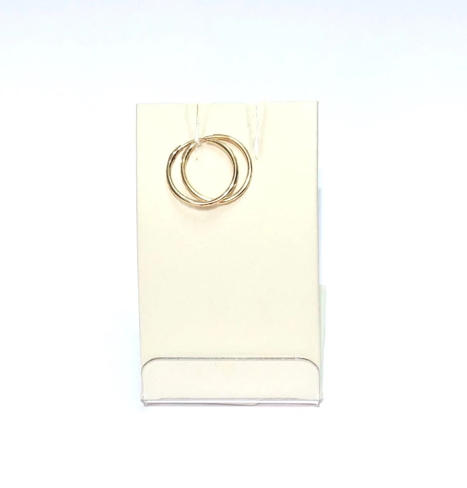 Серьги конго из красного золота 585 пробы