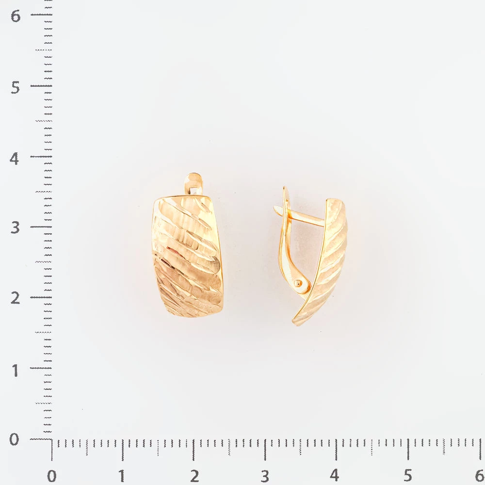 Серьги из красного золота 585 пробы