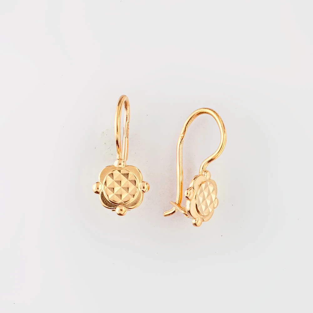 Серьги из красного золота 583 пробы