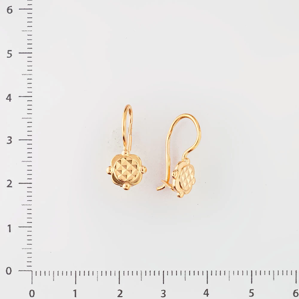 Серьги из красного золота 583 пробы