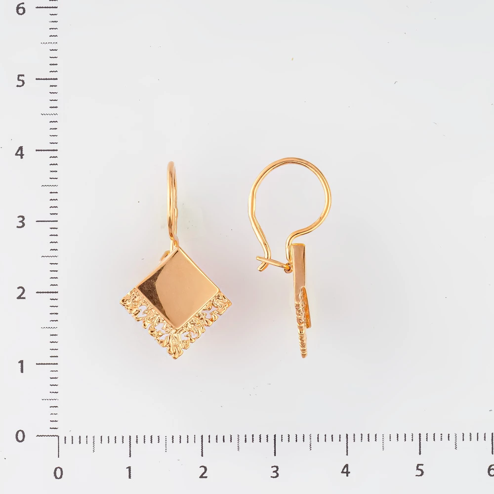 Серьги из красного золота 583 пробы