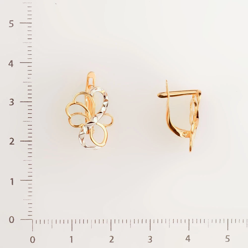 Серьги из красного золота 585 пробы