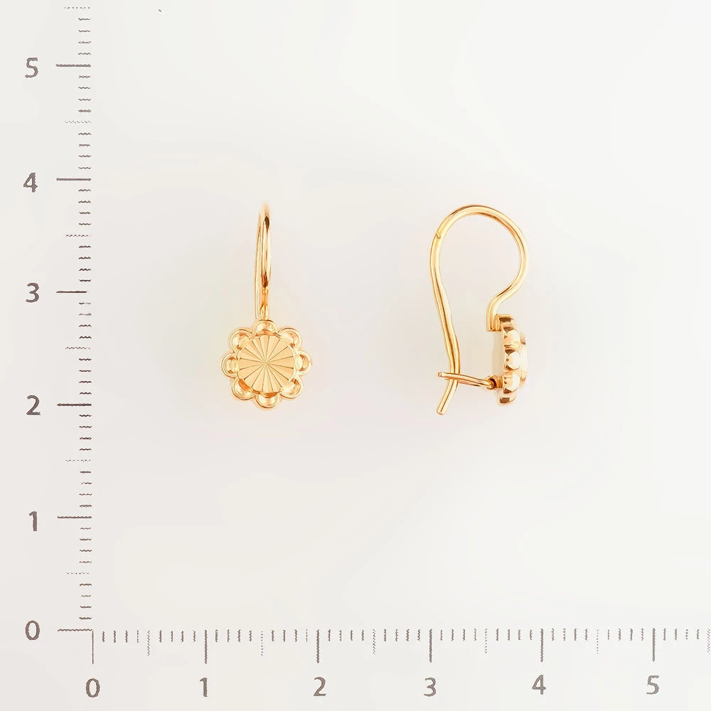 Серьги из красного золота 585 пробы