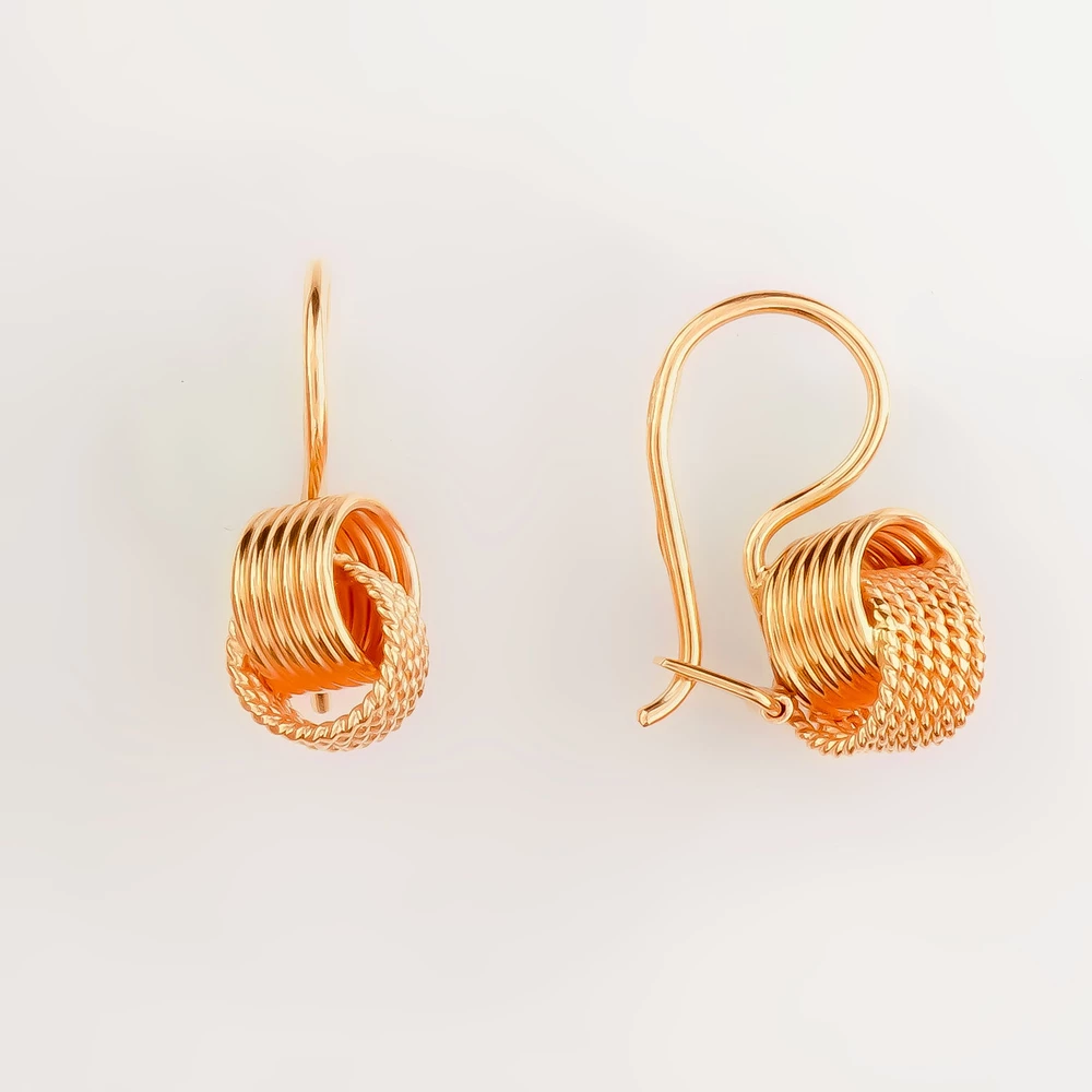 Серьги из красного золота 583 пробы