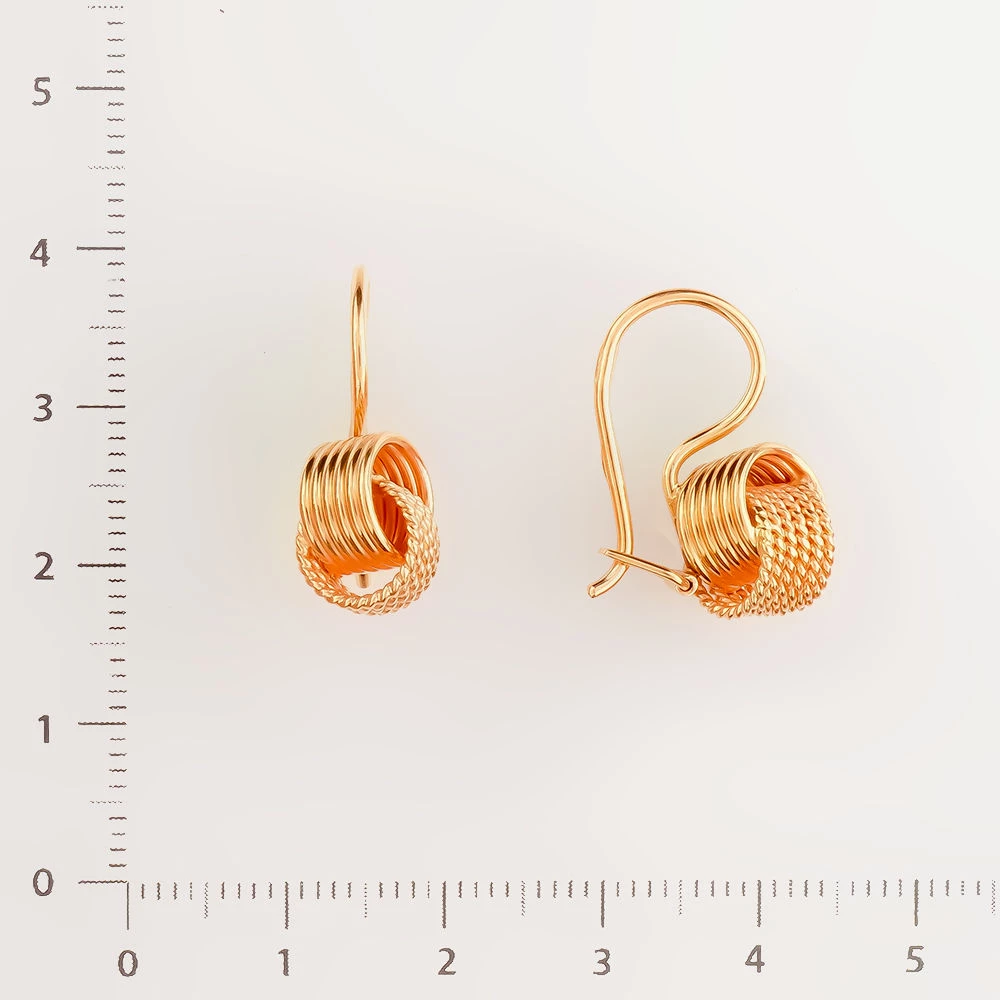 Серьги из красного золота 583 пробы