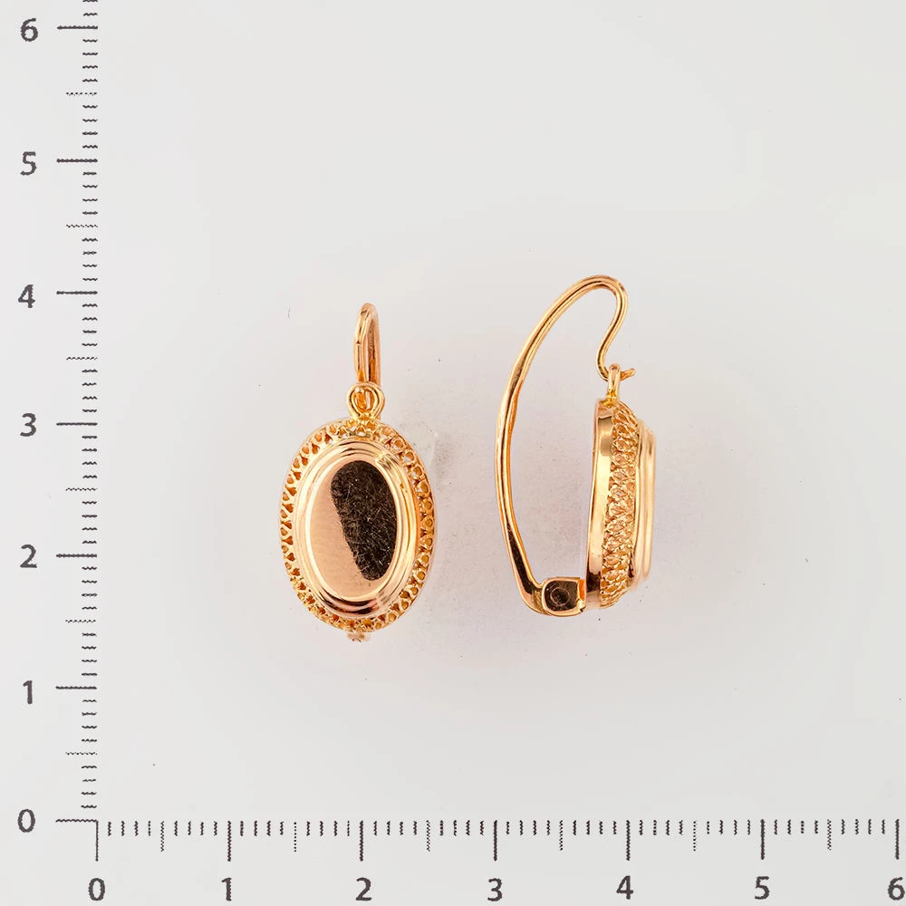 Серьги из красного золота 583 пробы