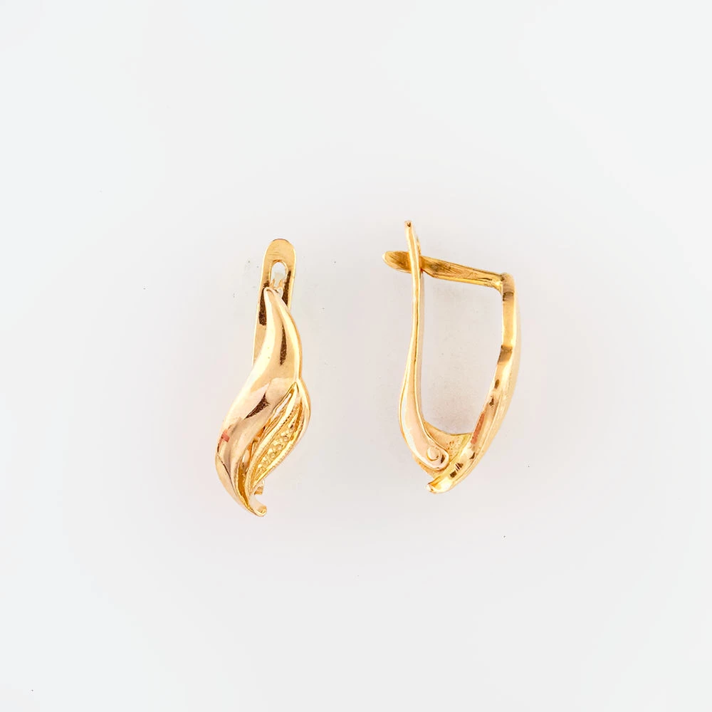 Серьги из красного золота 585 пробы